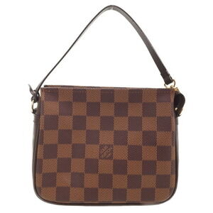 Louis Vuitton Damier Ebene Brown Truth Makeup Accessory Clutch Bag